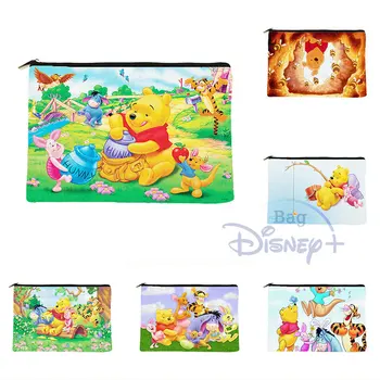 Disney Winnie The Pooh Saco Cosmético Animação Dos Desenhos Animados Impressos Sacos De Viagem Kids Mulheres Individualidade De Personalização Organizador De Bolsa