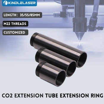 Kindlelaser CO2 do Tubo de Extensão de Extensão do Anel Atender a cabeça do Laser O. D. de 24 milímetros Lente de Tubo de Laser de CO2 de Corte e Máquina de gravura