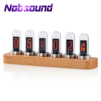 Nobsound Moderno IPS Nixie Relógio Medidor de Nível de Som de Decoração de Casa de Relógio Digital de Áudio Display de Espectro de DIY Imagem Incrível Presentes