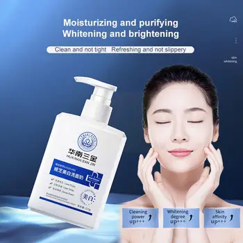 220g Facial Cleanser Mulheres Limpeza Profunda de Controle de Óleo de Remoção de Limpador de Espuma Ácaro Hidratante P4V2