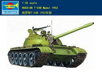 Trompetista 00338 1/35 russo T-54B Mod 1952 modelo plástico kit