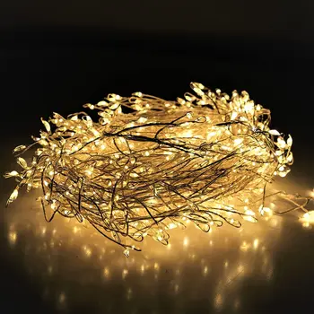 Decorações de natal 2023 DIODO emissor de fogo de artifício de Luz Luzes de Fadas Usb Operado 8 Modos De Árvore/Coroa/Festa/Casamento/Decoração de Ano Novo