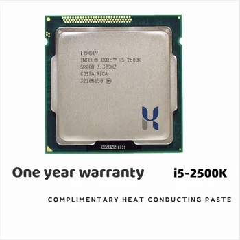 Intel i5 2500K Quad-Core de 3.3 GHz LGA 1155 Processador com TDP de 95W 6MB de Cache Com Gráficos de alta definição i5-2500k área de Trabalho do CPU