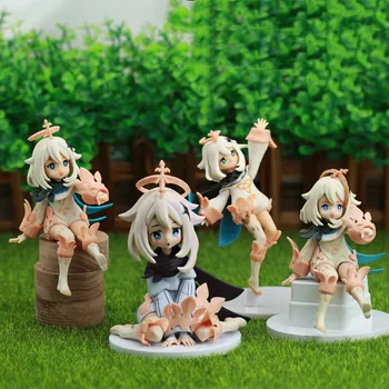 Genshin Impacto Figuras de Anime Paimon de Pé Versão Brinquedos de PVC Modelo de 14cm Figura de Ação Boneco Crianças Kawaii Bonito Presente de Natal
