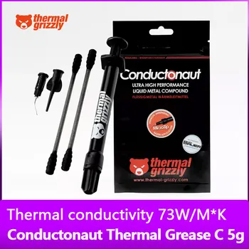 Térmica Grizzly Conductonaut 73W/MK CPU/GPU metal líquido Condutor de Calor Graxa de Silicone 1g/5g Composto de Refrigeração Colar de Graxa