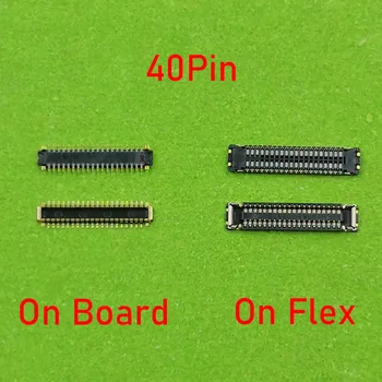 2Pcs 40pin Display LCD FPC Conector Para Xiaomi Mi 10 /Mi10 Pro Tela Plug Na placa-Mãe