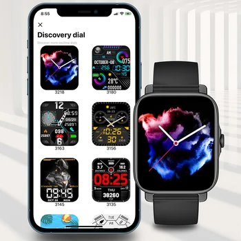 Novo Original GT30 Ultra-fino Smart Watch 1.69 polegada Quadrada Ecrã de Chamada Bluetooth Impermeável Longa Espera SmartWatches frequência Cardíaca