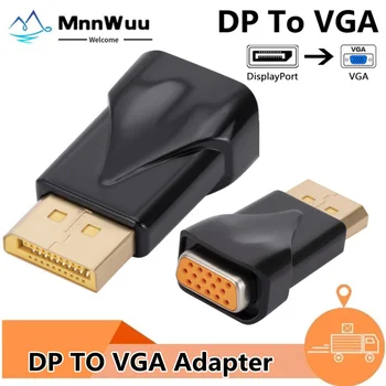 DP para Adaptador VGA 1080P DisplayPort Macho Fêmea VGA Conversor Adaptador Para Projetor TV HDTV HDVD Laptop DP PARA VGA Para PC
