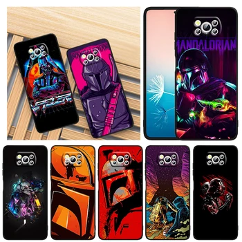 O Cavaleiro Jedi de Star Wars Para Xiaomi Civi Mi Poco X4 X3 NFC F3 GT M4 M3 M2 X2 F2 Pro C3 4G 5G Preto Macio Telefone de TPU Case