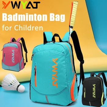 YWYAT Saco de Raquete de Badminton Raquete de Cobertura de Formação de Crianças Racquette Saco de Desporto Juventude Crianças Sacos de Desporto, com Compartimento de equipamento