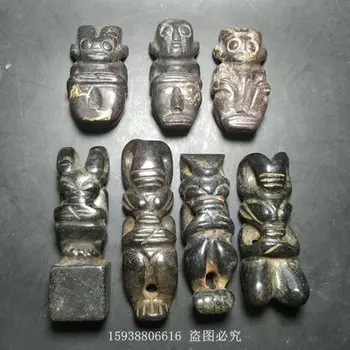 Requintado Hongshan Cultura Negra Meteorito Deus Sol Decoração Home