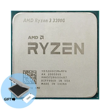 AMD Ryzen 3 3200G R3 3200G 3.6 GHz Quad-Core, Quad-Thread 65W CPU Processador L3=4M YD3200C5M4MFH Soquete AM4