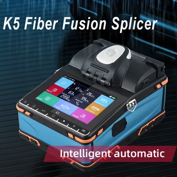 K5 fibra de fusão splicer está disponível em espanhol, inglês, francês, russo, português,Italiano