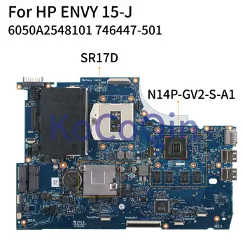 KoCoQin Laptop placa mãe Para o HP ENVY15-J 15-J 740M/2G HM87 placa-mãe 746447-001 746447-501 6050A2548101 SR17D N14P-GV2-S-A1