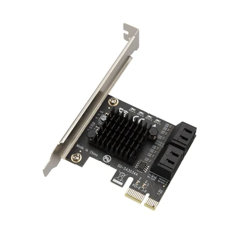4 Porta SATA Adaptador PCI-E SATA3.0 Extensão Cartão de 6Gbps Adaptador de Cartão para Expandir relacionados com o Disco Rígido 3.0 X 1 Controlador de Placa de Expansão