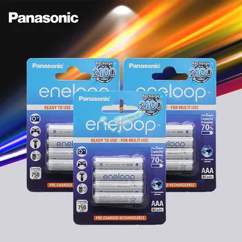 12pcs Panasonic Eneloop Pilha Original Pro 1,2 V AaA 800mAh NI-MH, Câmera, Lanterna Brinquedo de Pré-Carregada Baterias Recarregáveis
