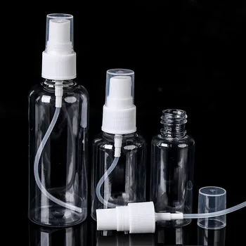 Portátil Frascos de Spray Recarregáveis de Viagem Frasco de Perfume Transparente Vazio Óculos de Mini aspirador de embalagens de Cosméticos 30/50/100ml