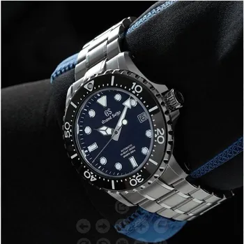 O novo Grand seiko Relógio de Luxo Coroa Blue Lion GS Seiko Movimento de Quartzo Relógio masculino de Alta Qualidade de Negócios de Moda do Relógio de Desporto