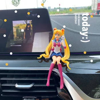 Acessórios Para Carros De Produtos De Anime Sailor Moon Menina Bonita Figuras De Ação Ornamentos Balão Auto Interior De Saída De Ar Decoração