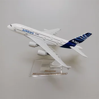 16cm de Liga de Metal do Original Tipo de Modelo Protótipo de Ar A380 da Airbus 380 linhas Aéreas Fundido Avião Modelo de Avião, Modelo de Aeronave Presentes
