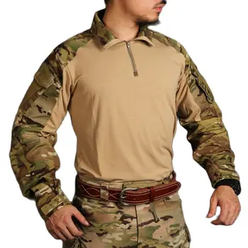 Emersongear G3 Combate Tático Camisa Versão Atualizada Mens BDU Esportes Slim Fit Dever Militar Tops Genuíno Multicam
