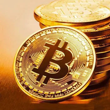 BITCoin Coleção de Arte Banhado a Ouro Físico Bitcoins Bitcoin BTC com o Caso Presente de Metal Físico Antigos Imitações de Moedas de Prata