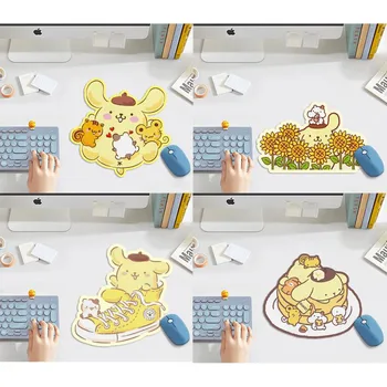 Sanrio, Pompompurin Kawaii Anime Cão De Forma Irregular Cartoon Mouse Pad Computador Portátil Multi-Função Montanha-Russa Secretária Pad