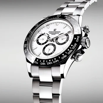 DIDUN Homens Relógio de Quartzo da Marca Top de Luxo Automático Cronógrafo Masculino de Negócios de Moda do Relógio relógio de Pulso Impermeável, à prova de Choque