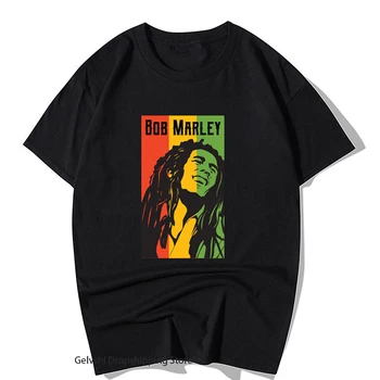 O Rapper Bob Marley T-shirt Homens Mulheres da Moda de T-Shirt de Algodão Crianças Hip Hop Tops Tees Camisa de Banda de Rock, Camisetas Hombre Camiseta de Verão