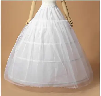 3 Aros de Uma Camada de Tule Crinolina para Bola vestido de Casamento Vestido de Branco Jupon Mariage Anágua Em Stock Casamento Underskirt