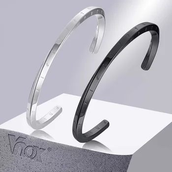 Vnox Retro Vikings Nórdicos Punho Bracelete Pulseiras para Homens, de Aço Inoxidável Mobius Mitologia Nórdica Runas Amuleto de Jóias
