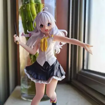 20cm Vagando Bruxa Anime Figura A Jornada de Elaina Majo Não Tabitabi Elaina Taito Coreful PVC Figura de Ação do Modelo de Brinquedo