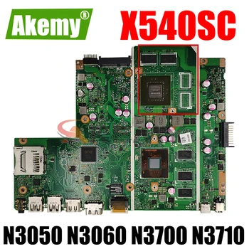 Para Asus X540S X540 X540SC Laptop placa-mãe 2GB 4GB de RAM N3050 N3060 N3700 N3710 CPU X540SC original Notebook placa-mãe