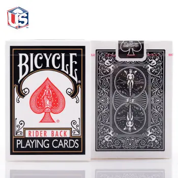 Bicicleta Preto Clássico Baralho Rider Volta a Jogar Cartas Padrão do Índice de Poker Card de Magic Jogos de Truques de Magia Adereços para o Mago
