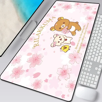 Rosa Acessórios de Jogos Kawaii Esteira do Rato 90x40 Mouse Pad Xxl Bonito Secretária Pad Gamer Girl Mousepad Anime 900*400 Roxo Acessórios