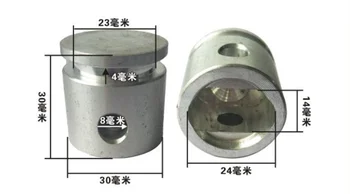 Tom de prata da Liga de Alumínio de Diâmetro 30mm Compressor de Ar do Pistão para Makita 0810 1pc