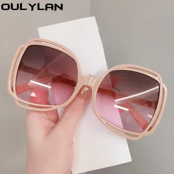 Oulylan Borboleta Grande Armação Óculos de sol para Mulheres 2022 Moda Gradiente de grandes dimensões Sol Glases Senhoras Ins Populares Óculos cor-de-Rosa