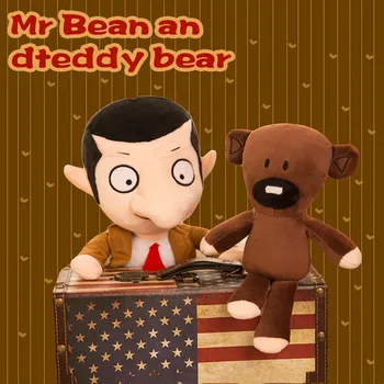 Engraçado Mr. Bean Ursinho de Pelúcia Recheado de Boneca de Comédia de Tv para Crianças, Família, Companheiro de Brinquedo Cama Decoração de Tolo de abril de Presente de Dia 2022