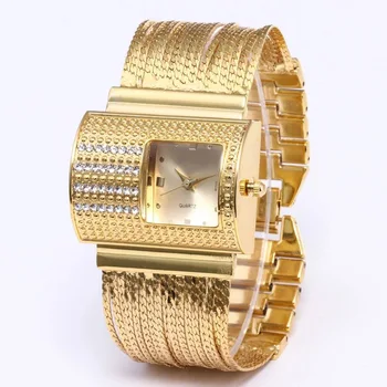 Criatividade 2022 Moda de Luxo Senhoras Relógios de Pulso Marca de Topo Ouro Cinta de Aço Impermeável das Mulheres Relógio Pulseira Zegarek Damski