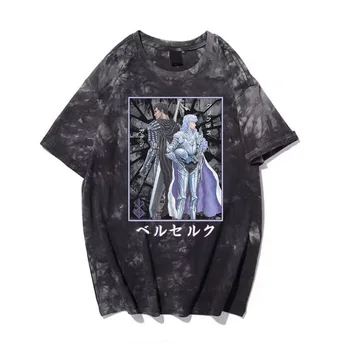 Anime Berserk T-Shirt Da Moda Verão Homens Mulheres Camisa De Harajuku Coragem Griffith Unisex Tie Dye Presente