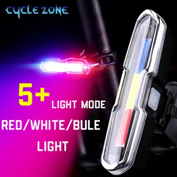3 Capacete de Cor de Luz LED 5 Modos de Farol 110 Lumens USB Moto Lâmpada Luzes de Lanterna Moto Luz Traseira para corrida, Ciclismo