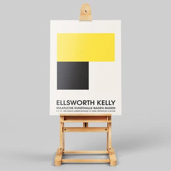 Pôsteres e Impressões de Los Angeles, Califórnia Ellsworth Kelly Exposição de Arte de Impressão Ellsworth Baden Baden Tela de Pintura Para a Vida R