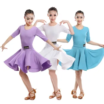 Meninas, o Carnaval de Jazz de roupa traje Crianças latim Moderno Salão de Festa Dança Vestido de Crianças a Dançar Salsa vestido de roupas Para Meninas