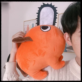 Anime Motosserra Homem Brinquedo de Pelúcia Pochita Plushies Boneca Pingente de Chaveiro Macio Travesseiro Coleção de Cosplay Presente de Aniversário de Brinquedos para as Crianças