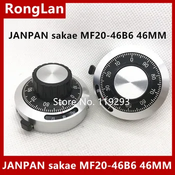JAPÃO importou Sakae MF20-46B6 MF-46B de discagem com fechadura potenciômetro botão de diâmetro 46MM-2PCS