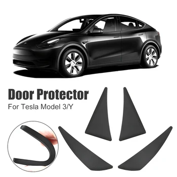 Tesla Modelo 3 Modelo Y Porta do Carro Protetor de Borda de PVC Flexível de Porta de Canto Protetor Auto-Adesivo Zero Protetor de Acessórios para carros