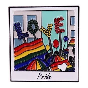 LGBT do arco-íris Transexuais Orgulho Amo Esmalte Pinos Alfinetes de Lapela para Mochila Broches para Roupas de Crachás e Acessórios Decorativos
