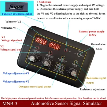 MNB-3 Automóveis, Gerador de Sinais de Voltímetro Carro ECU Testador Automático do Sinal do Sensor do Simulador Ferramenta de Reparo