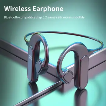 MD41 sem Fio de Fone de ouvido gancho de orelha a Vida Longa da Bateria LED Display Digital Osso Realização de Bluetooth compatível 5.2 Fone de ouvido