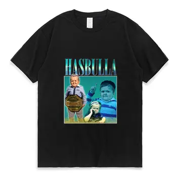 Hasbulla Luta Meme T-Shirt Homens Mulheres Mini Khabib Blogger T-Shirt De Alta Qualidade Gola Algodão Puro De Grandes Dimensões Tees Tops Homem